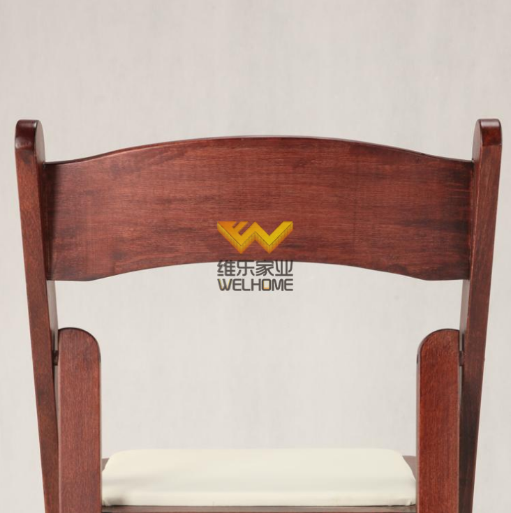Top quality wedding and event use beech wood folding chair discount promotion
